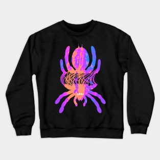 Tarantula Silhouette V67 (Tie Dye) Crewneck Sweatshirt